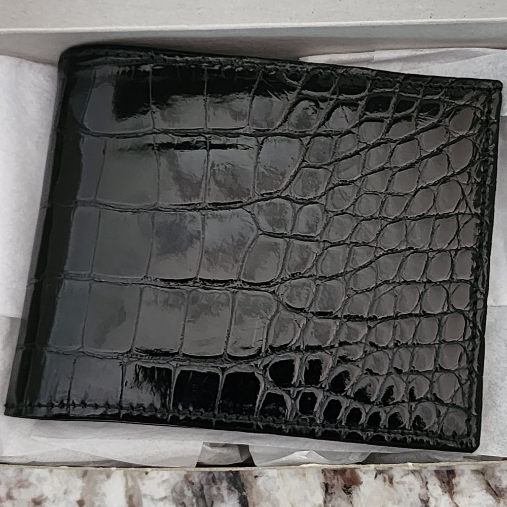 New Ghurka GW101 A Classic GENUINE  Alligator Wallet
